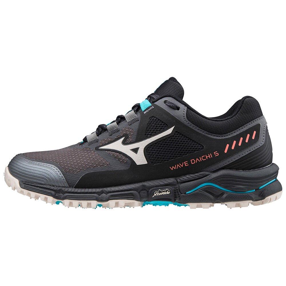 Men's Mizuno Trail Running Shoes Grey/Blue Wave Daichi 5 Shoes - J1GK207154